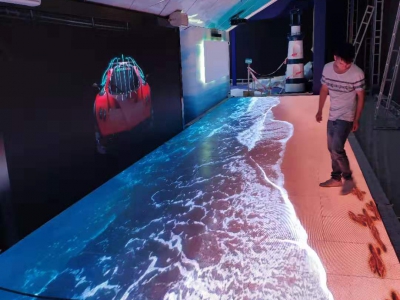 展厅LED全彩互动地砖屏