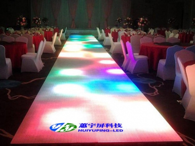 酒店舞台-T台舞台LED全彩互动地砖屏
